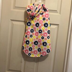 Pawsitively Fun!  Floral Dog Hoodie  - size large